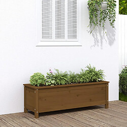 vidaXL Lit surélevé de jardin brun miel 119,5x40x39 cm bois pin massif