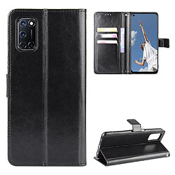 Etui en PU Cheval fou avec support noir pour votre OPPO A52/A72/A92