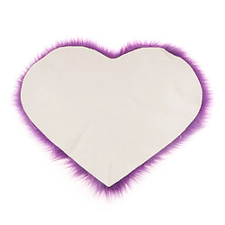 Acheter amour forme shaggy doux peau de mouton tapis tapis de fausse fourrure 5cm pile violet