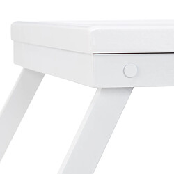 Helloshop26 Tablette plateau de lit bambou blanc service ordinateur 13_0002744