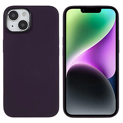 Coque en silicone anti-rayures, anti-chutte pour votre iPhone 14 - violet