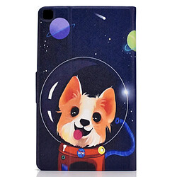 Etui en PU Conception d'impression de motifs Planète et petit chien pour votre Samsung Galaxy Tab A7 Lite 8.7 pouces T220/T225