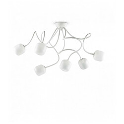 Ideal Lux Plafonnier Blanc OCTOPUS 6 ampoules