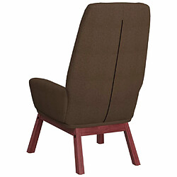 Maison Chic Chaise de relaxation | Fauteuil relax Marron Tissu -GKD99272 pas cher