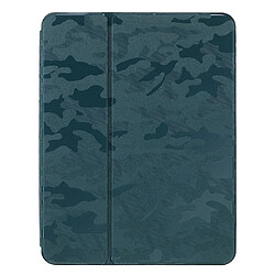 Etui en PU X-LEVEL fonction réveil/sommeil automatique, motif camouflage avec support et porte-crayon vert pour votre iPad Pro 11-pouces (2021)/(2020)/(2018)/Air (2020)