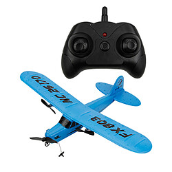 FX-803 2.4G 2CH Télécommandé Planeur à Voilure Fixe Avion RC Bleu pas cher