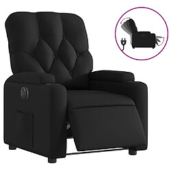 vidaXL Fauteuil inclinable électrique Noir Similicuir