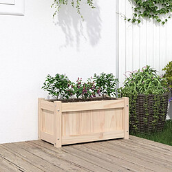 Maison Chic Jardinière,Bac à fleurs - pot de fleur d'extérieur 60x31x31 cm bois de pin massif -GKD97583