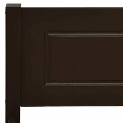 Maison Chic Lit adulte - Lit simple Cadre de lit,Structure du lit Contemporain Bois de pin massif Marron foncé 160x200 cm -MN15510 pas cher