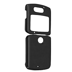 Avizar Coque Motorola Razr 5G Rigide Conception en 2 parties Aspect cuir vieilli noir