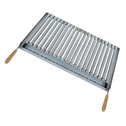 Visiodirect Grille à rôtir avec récupérateur de graisse en Inox coloris Gris - 49 x 41 cm