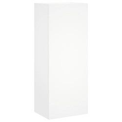 Maison Chic Meuble TV, Banc TV pour salon, Meuble de rangement mural blanc 40,5x30x102 cm bois d'ingénierie -GKD63199