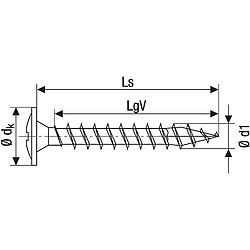 Spax ? Vis pour paroi arrière, 0/1036/001/5,0/50/ /01