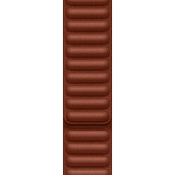 Leather Link pour l'Apple Watch Series 1-9 / SE - 38/40/41 mm / Series 10 - 42 mm - Taille M/L - Umber