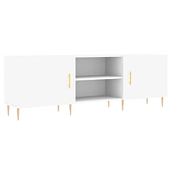 Maison Chic Meuble TV scandinave - Banc TV pour salon blanc 150x30x50 cm bois d'ingénierie -MN15973