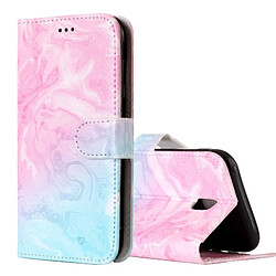 Wewoo Housse Étui vert pour Samsung Galaxy J5 2017 version européenne rose marbré motif horizontal en cuir flip avec titulaire et fentes cartes porte-monnaie