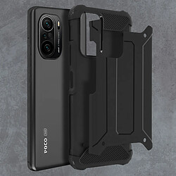 Acheter Avizar Coque Xiaomi Poco F3 / Xiaomi Mi 11i Design Relief Antichute Defender II Noir