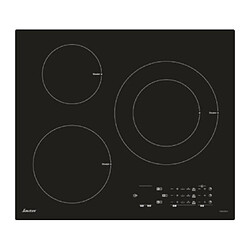 Sauter Plaque induction SPI6361B, 3 foyers, 3 booster, Puissance 7200 w