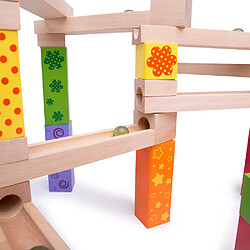 Bigjigs Toys Ensemble de jeu Marble Run de 53 pièces pas cher