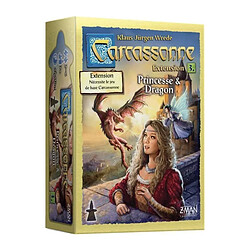 ASMODEE - Carcassonne - Extension 3 Princesse + Dragon - Jeu de societe