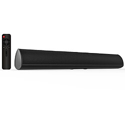 Universal Haut-parleur TV 80W Haut-parleur Bluetooth Home Cinema System 3D Surround Sound Bar Subwoofer Audio Remote Control Wall Installation | (Noir)