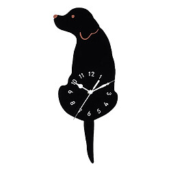 Dessin Animé Acrylique Balançoire Quartz Horloge Murale Chien Queue Enfants Chambre Pépinière Décor E