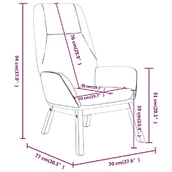 vidaXL Chaise de relaxation Jaune moutarde Tissu pas cher