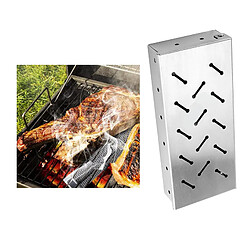 Fumeur Boîte pour Barbecue À Gaz, Épais En Acier Inoxydable Plateau À Fumer avec Copeaux de Bois pour Barbecue, ajoute Smokey BARBECUE Saveur pas cher