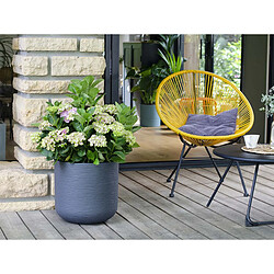 Pot de fleurs rond en plastique Graphit Up anthracite - Ø 50 cm - Eda