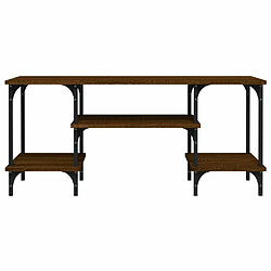 Maison Chic Meuble TV scandinave - Banc TV pour salon chêne marron 102x35x45,5 cm bois d'ingénierie -MN65833 pas cher