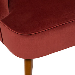 Atmosphera, Createur D'Interieur Fauteuil Naova en velours terracotta - ATMOSPHERA