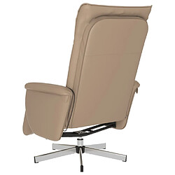 Acheter vidaXL Fauteuil inclinable de massage repose-pieds cappuccino