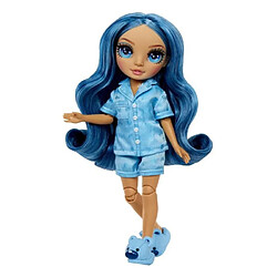 Rainbow High Junior High Pyjama Party - Poupée mannequin articulée 22 cm - Skyler (Bleue) - Nombreux accessoires - a partir de 4 ans