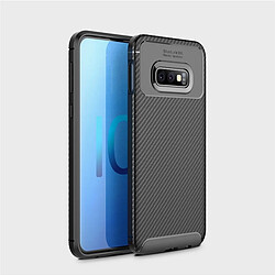 Wewoo Coque en TPU antichoc fibre de carbone pour Galaxy S10 Lite (noir)