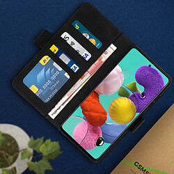 Avis Avizar Housse Samsung Galaxy A51 Étui Folio Porte-cartes Fonction Support Noir