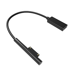 Acheter Prime USB-C Type C Câble pour Microsoft Surface Pro 3/4 / 5/6, Pro Aller, ordinateur portable 15V / 3A Puissance Adaptateur 0.2 mètres Noir