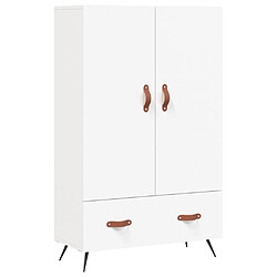 vidaXL Buffet haut blanc 69,5x31x115 cm bois d'ingénierie