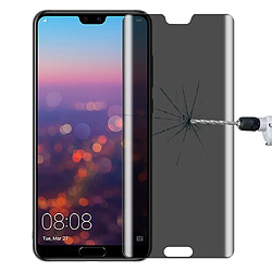 Wewoo Film de verre trempé Protecteur d'écran anti-éblouissement pour confidentialité avec Huawei P20 9H et dureté de 180 degrés