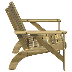 Avis vidaXL Chaise de jardin adirondack 75x77x77 cm bois de pin imprégné