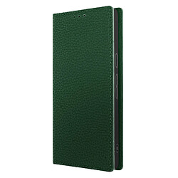 Avizar Etui Google Pixel 7 Portefeuille Design Cuir Texturé Support Video Vert