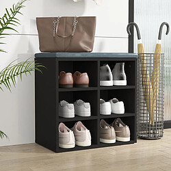 Avis Maison Chic Armoire à Chaussures Noir,Meuble de Rangement à Chaussures 52,5x30x50 cm -MN24026