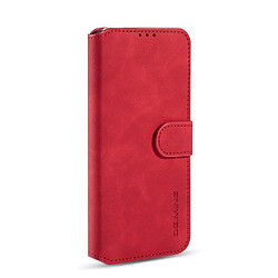 Etui en PU style rétro avec support rouge pour votre Huawei P40