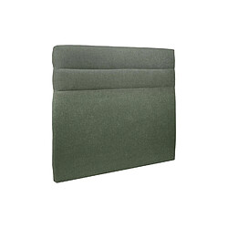 Acheter Sommeil de plomb Lit coffre 200x200cm avec tête de lit lignes Tissu Vert - Hauteur totale : 39cm