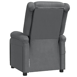 Maison Chic Fauteuil Relax pour salon, Fauteuil de massage Anthracite Similicuir -GKD12481 pas cher