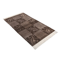 Vidal Tapis de laine 155x84 brun Darya