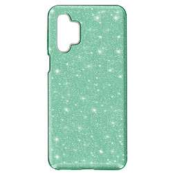 Avizar Coque Samsung Galaxy A32 Paillette Amovible Silicone Semi-rigide Vert