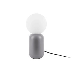 LEITMOTIV Lampe à poser design boule Gala - H. 32 cm - Gris