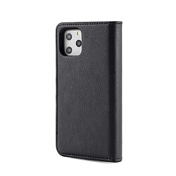 Avis Wewoo Coque Etui en cuir Texture Flip détachable magnétique avec support et fentes pour cartes et portefeuille iPhone 11 Pro Noir