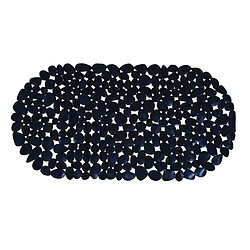 MSV Tapis Fond de baignoire PVC GALETS 35x68cm Noir