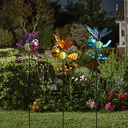 Avis Smart Garden Pique Insecte GloBugs phosphorescente lot de 3 (1 bleu + 1 rose + 1 jaune).